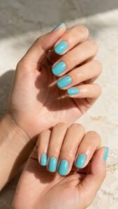 Aqua Quartz Nail Colors for Cooling Brightness