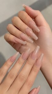 Ballerina Polygel Extensions With Graceful Length