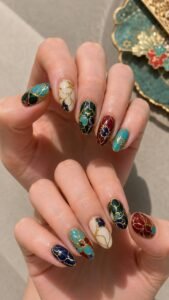 Cloisonné Enamel Panels for Rich Jewel Tone Color