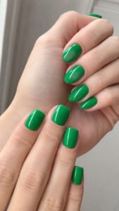 Lacquer Green Nail Colors for a Clean Fashion Statement