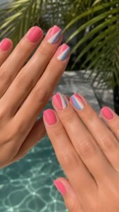 Pair Guava Pink With Capri Blue