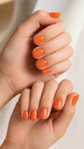 Papaya Orange Nail Colors for Juicy Warmth