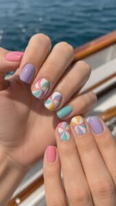 Pinwheel Nails for Playful Summer Movement