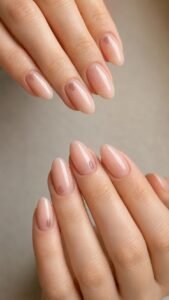 Place One Floating Oval Near the Cuticle