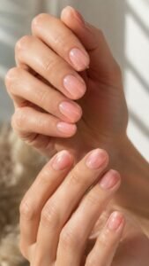 Porcelain Peach Nail Colors for a Soft Healthy Glow