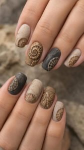 Shape Ammonite Spiral Impressions