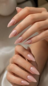 Soft Stiletto Extensions With Elegant Pointed Drama