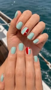 Use Scarlet With Seafoam