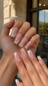 Architectural French Acrylic Nails With New Proportions