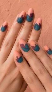 Build Teal Rooftops Against Peach