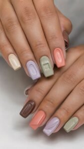 Carved Soap Acrylic Nails With Smooth Beveled Surfaces