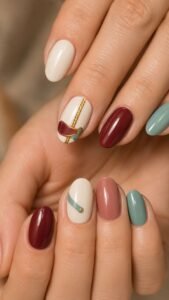Crop a White Horse Profile Into Burgundy