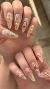 Curated Trinket Nails With Personal Miniatures