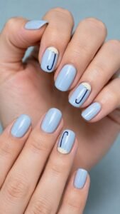 Curve a Navy Handle Near the Cuticle