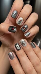 Elevator Panel Nails With Illuminated Button Details