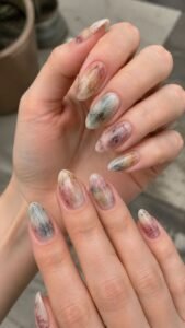 Encaustic Pigment Nails With Waxy Color Veils