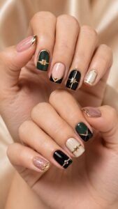 Evening Clutch Nails With Refined Closures