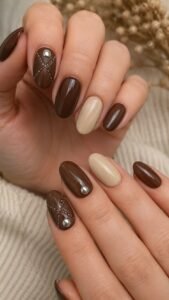 Fasten a Silver Snap Over Cocoa