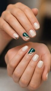 Fold an Emerald Flap Over Cream