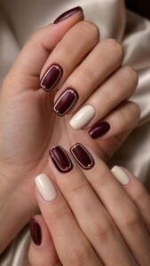 Frame a Burgundy Panel With Cream
