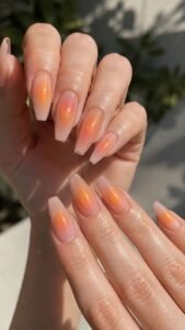 Golden Hour Peach Blur