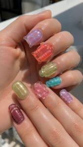 Inflatable Form Nails With Rounded Gel Structure