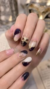 Masquerade Mask Princess Nails With Hidden Court Drama