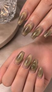 Matcha Halo Over Smoky Nude