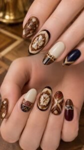 Palace Parquet Princess Nails With Inlaid Floor Geometry
