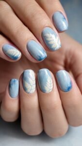 Press a Fern Shadow Across Powder Blue
