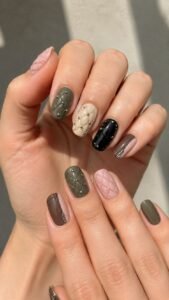 Quilted Jacket Nails With Soft Padded Structure