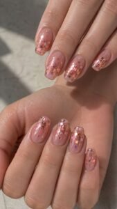 Rose Copper Pixel Flakes