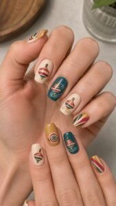 Spinning Top Nails With Rotating Color Balance