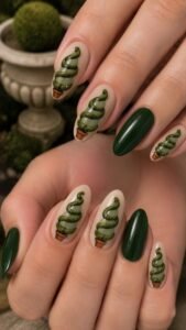Spiral Emerald Around a Pale Center