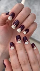Stack Two Ivory Tiers Over Blackcurrant