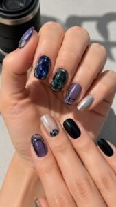 Telescope Lens Nails With Deep Circular Light
