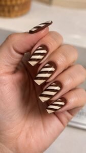 Tilt Ivory Slats Across Tobacco Brown