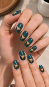 Tilt an Ochre Top Across Teal