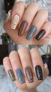 Venetian Blind Nails With Controlled Light Gaps