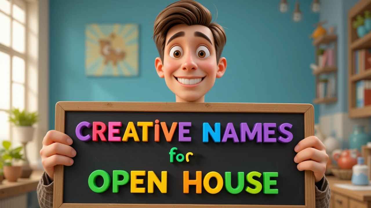 creative names for open house