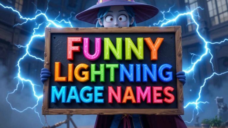 funny lightning mage names