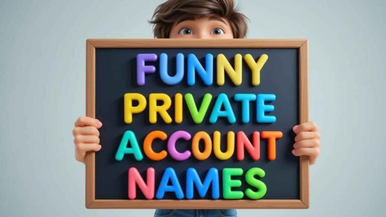 funny private account names