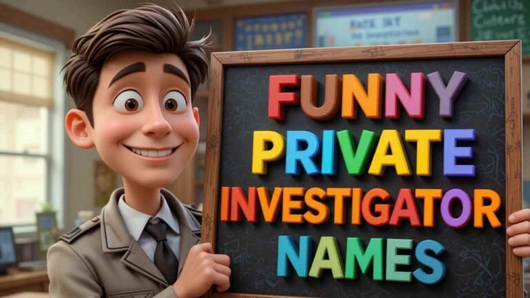 funny private investigator names
