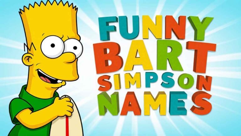 funny bart simpson names