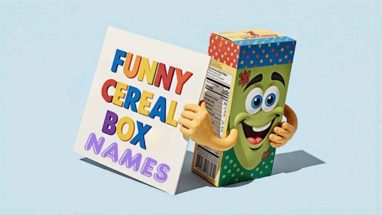funny cereal box names​