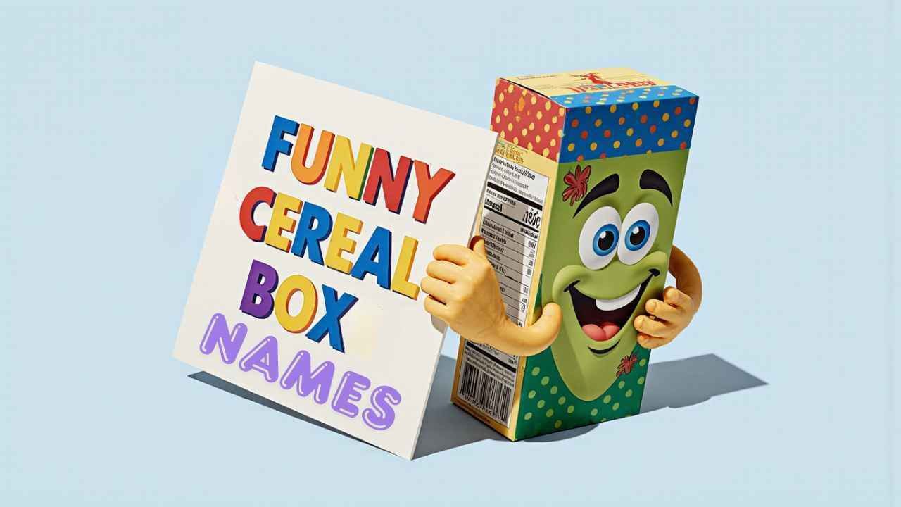 funny cereal box names​