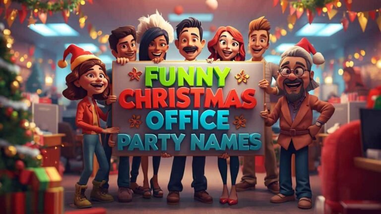 funny christmas office party names
