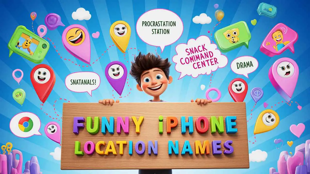 funny iphone location names