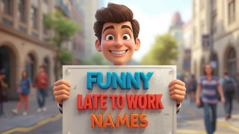 funny late to work names