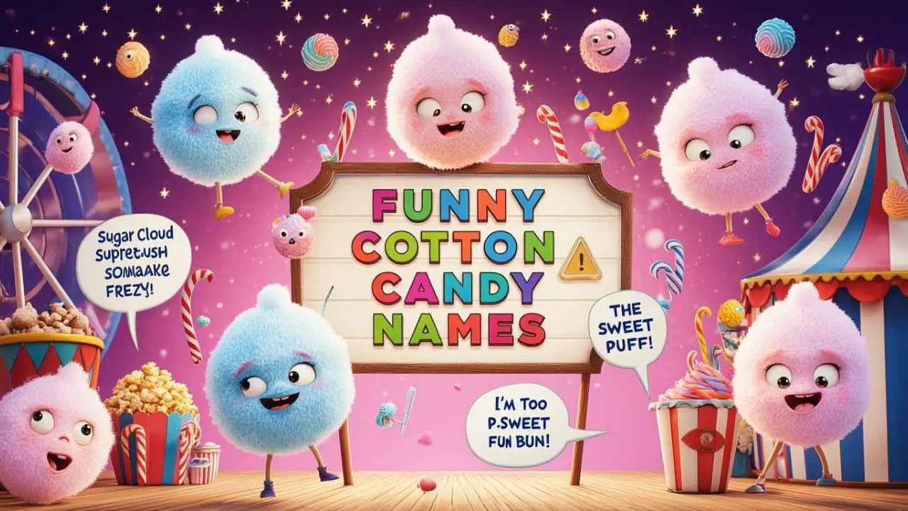 funny names for cotton candy